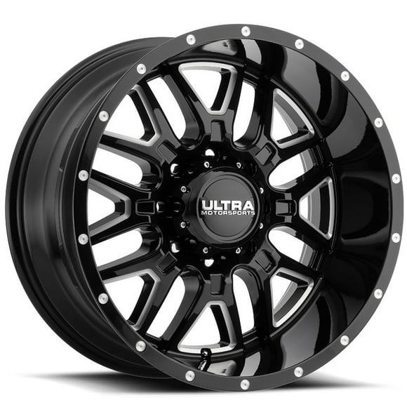 Ultra Wheel 194B Drifter Matte Black Wheel with Painted 15 x 10. inches /5 x 114 mm, -44 mm Offset 